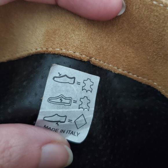 Chocola Made in Italy Suede Leather Fringe Ankle Boots Boho Revival 60s - Picture 4 of 9